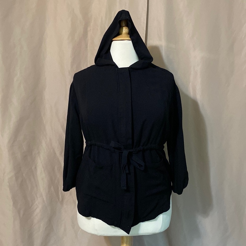 Love Tree Large Black Belted Hoodie